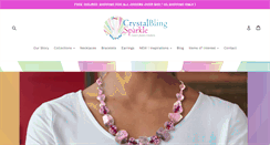 Desktop Screenshot of crystalblingsparkle.com