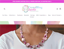 Tablet Screenshot of crystalblingsparkle.com